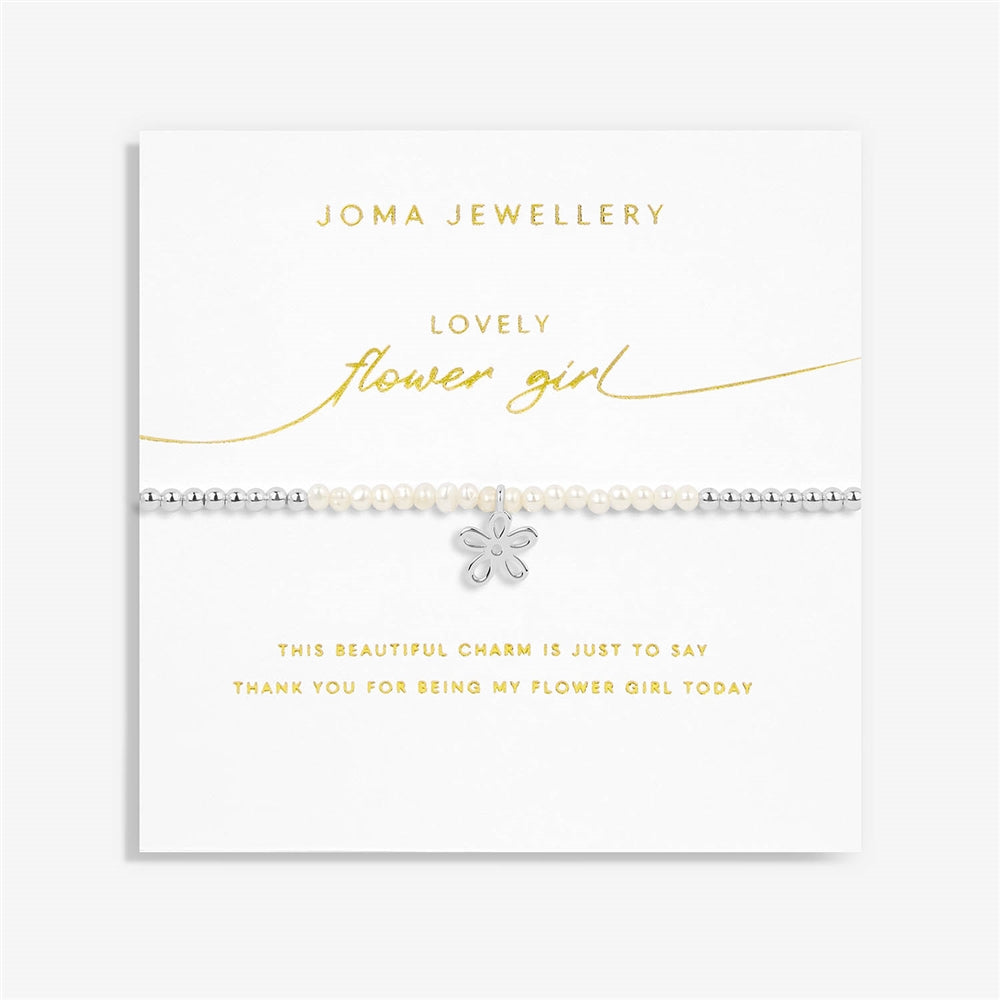 Joma Pearl Flower Girl Bracelet