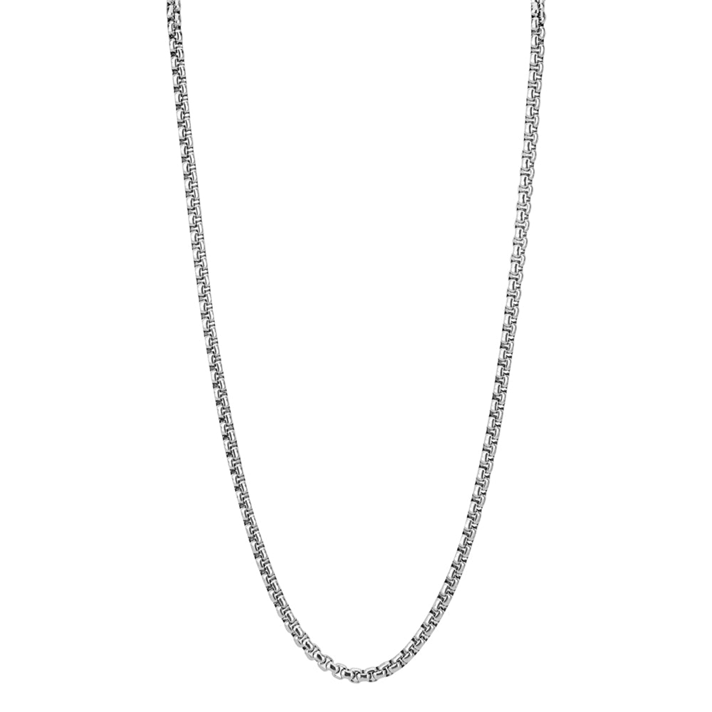 Over & Over Silver Stainless Steel Belcher Chain Necklace