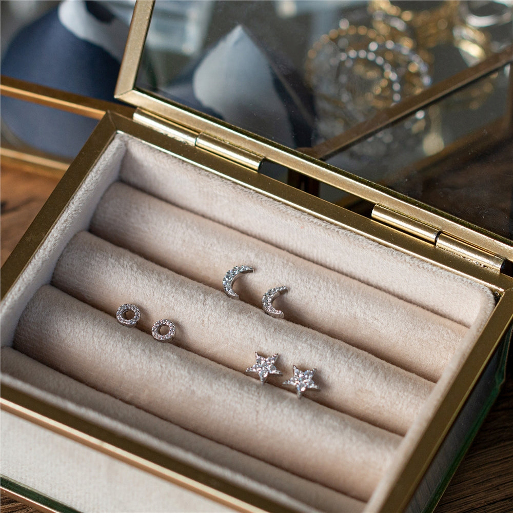 Seek + Find Hope Silver Studs