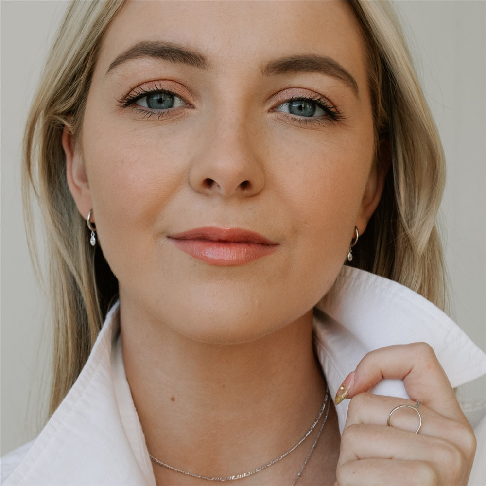 Seek + Find Wonder Silver Drop Earrings