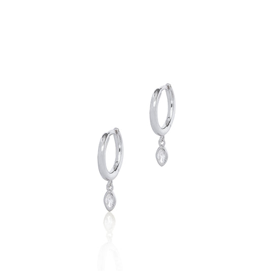 Seek + Find Wonder Silver Drop Earrings