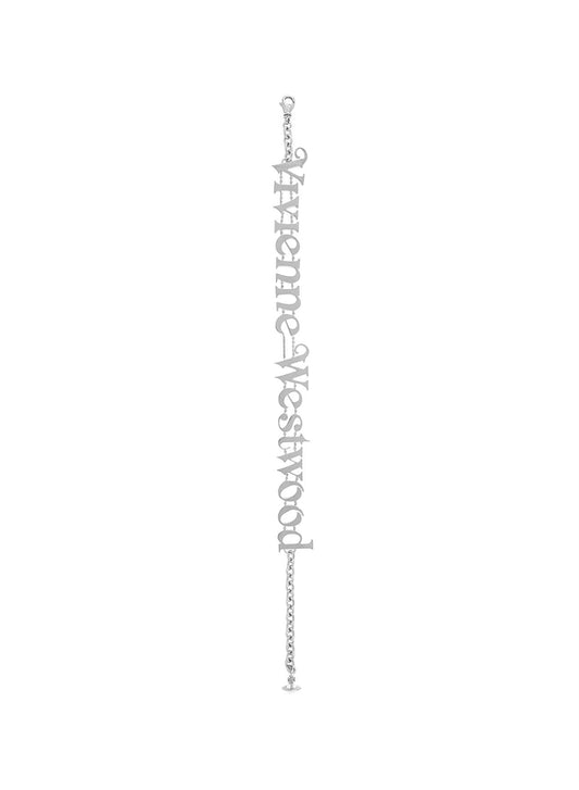 Vivienne Westwood Silver Raimunda Twin Logo Statement Choker