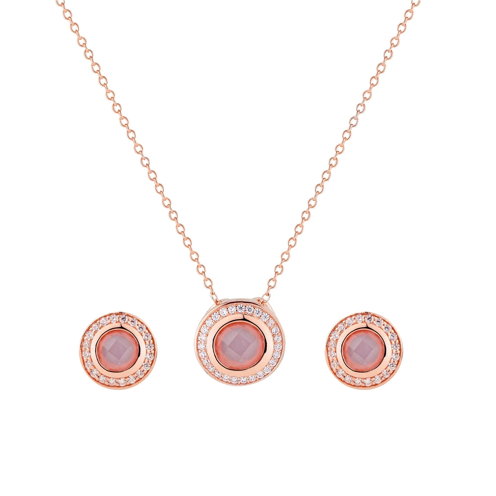 Rose Gold Champ Border Halo Set