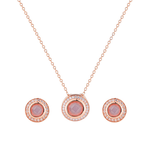 Rose Gold Champ Border Halo Set