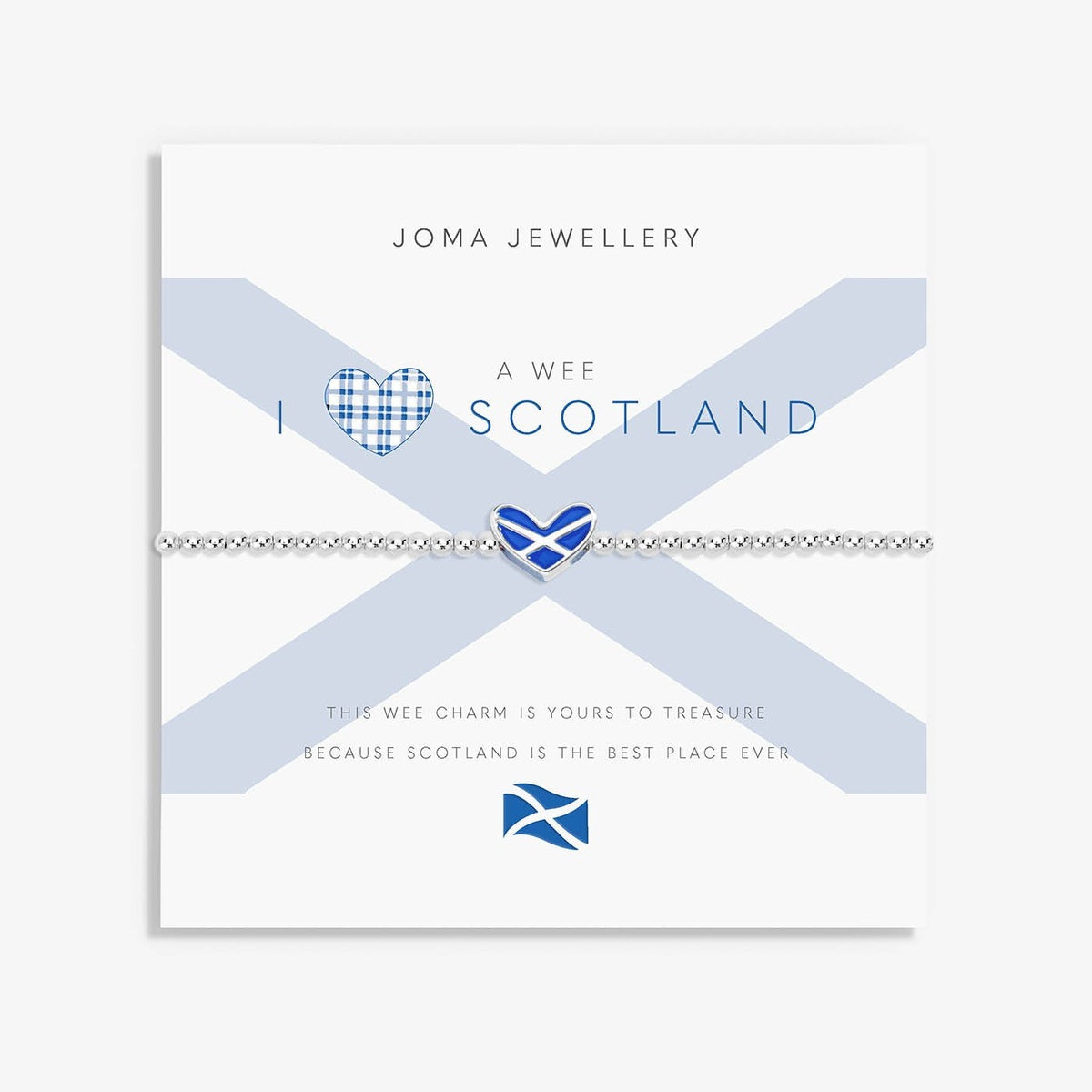 Joma A Wee I Love Scotland Heart Bracelet