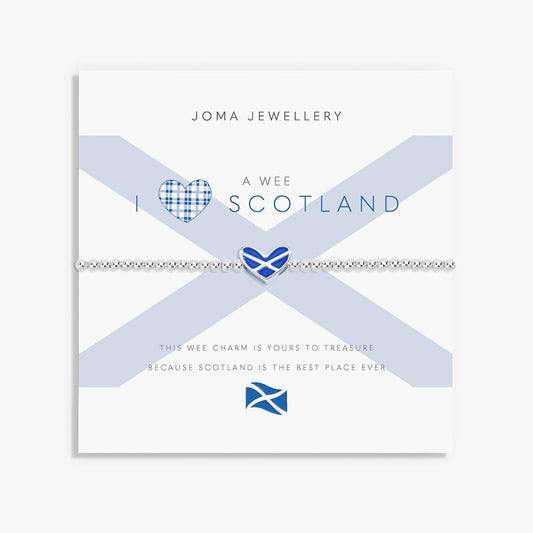 Joma A Wee I Love Scotland Heart Bracelet