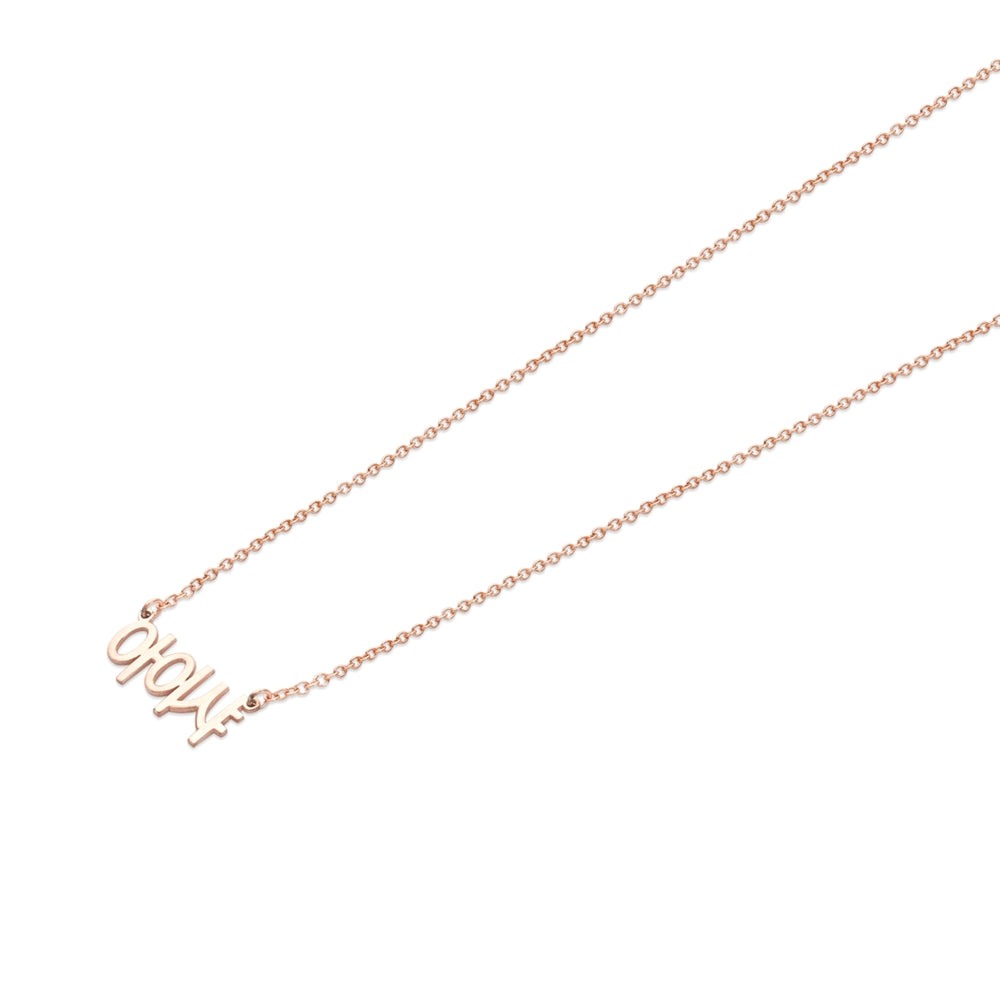 Argento Korean Language Necklace