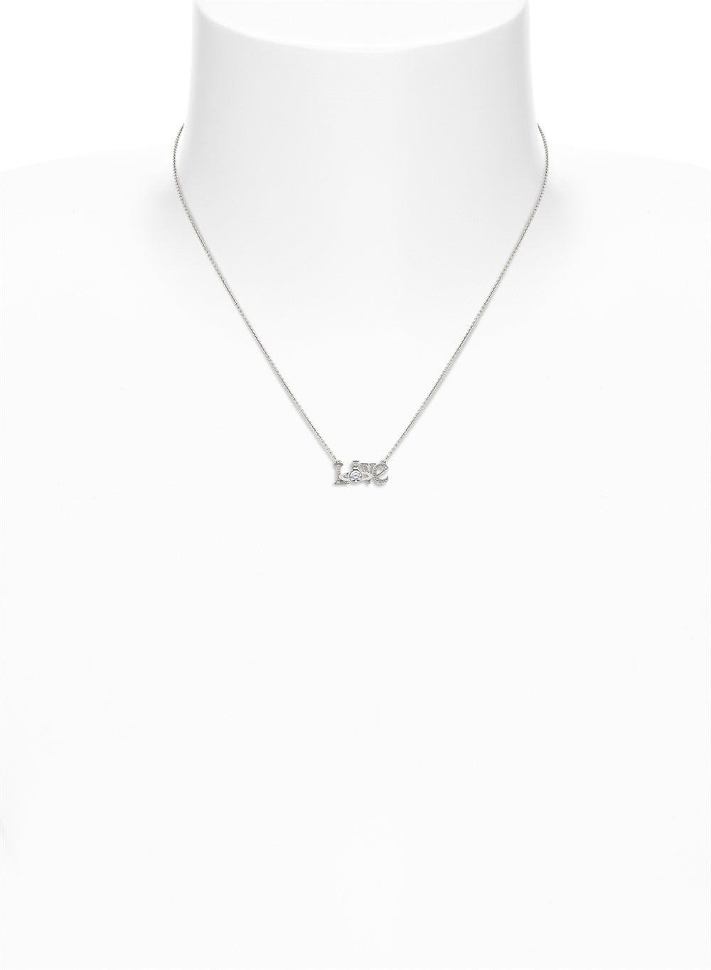 Vivienne Westwood Sterling Silver Crystal Erica Love Statement Necklace