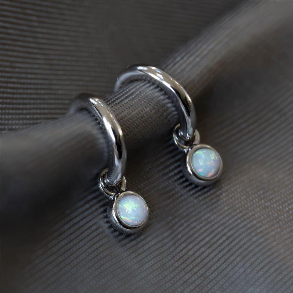 Seek + Find Purpose Silver Hoops