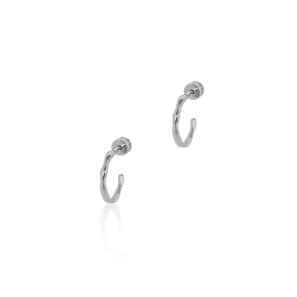 Seek + Find True Silver Hoops