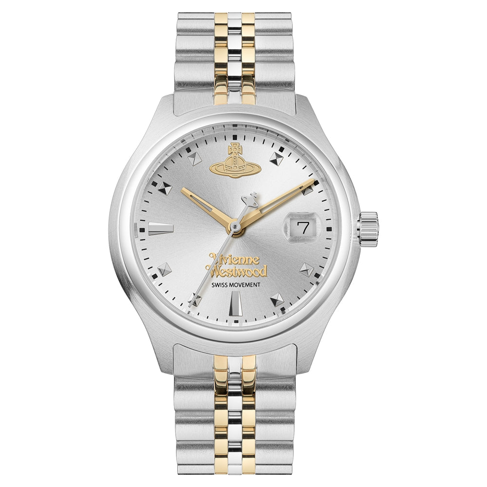 Vivienne Westwood Silver and Gold Little Camberwell Round Watch