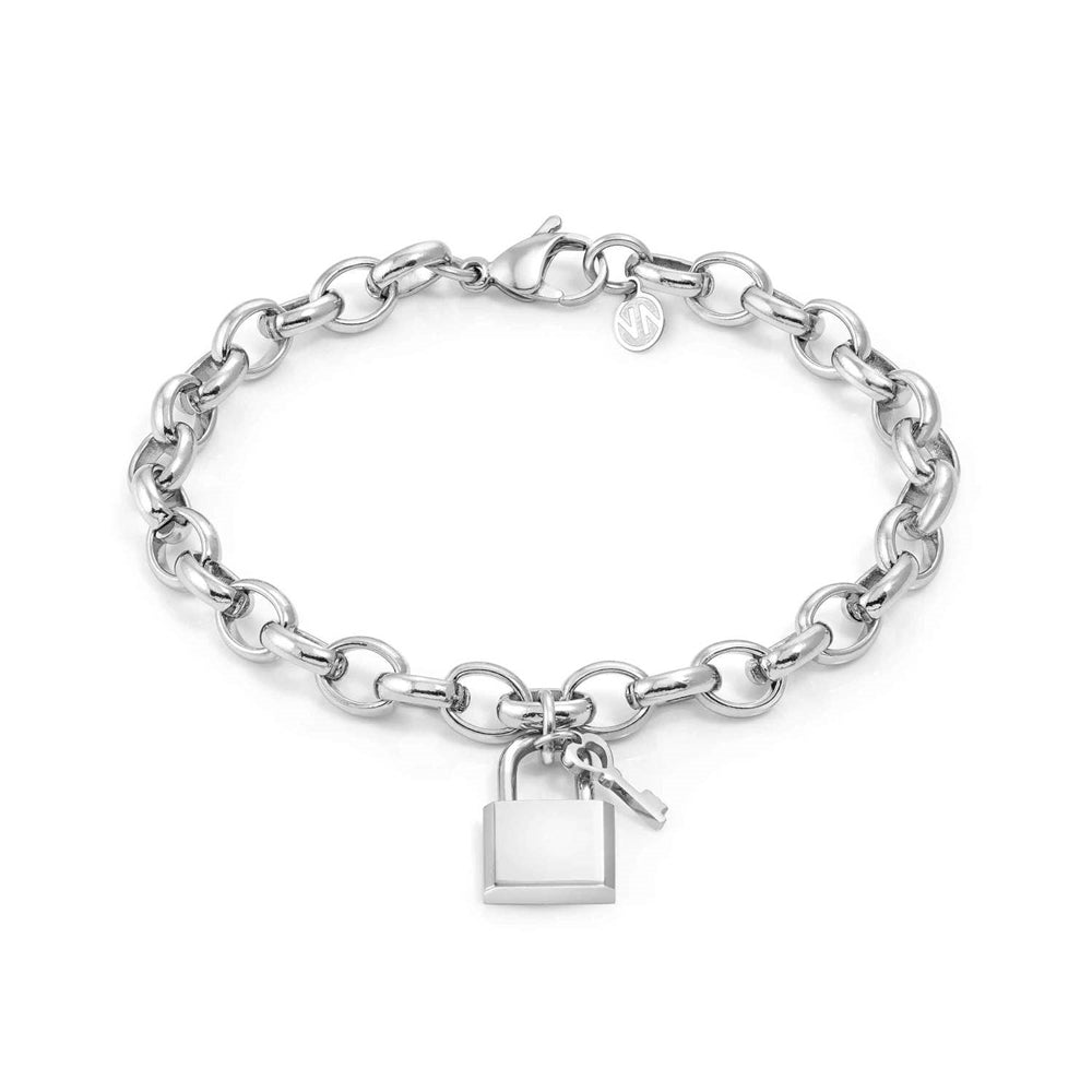 Nomination Semper Con Me Engravable Wind Rose Lock Bracelet