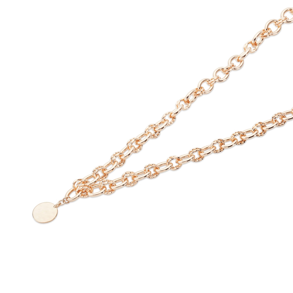 August Woods Gold Disk Pendant Necklace