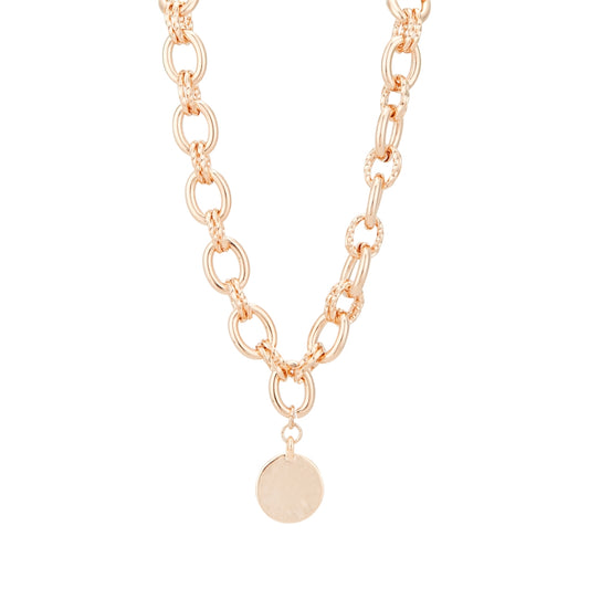 August Woods Gold Disk Pendant Necklace
