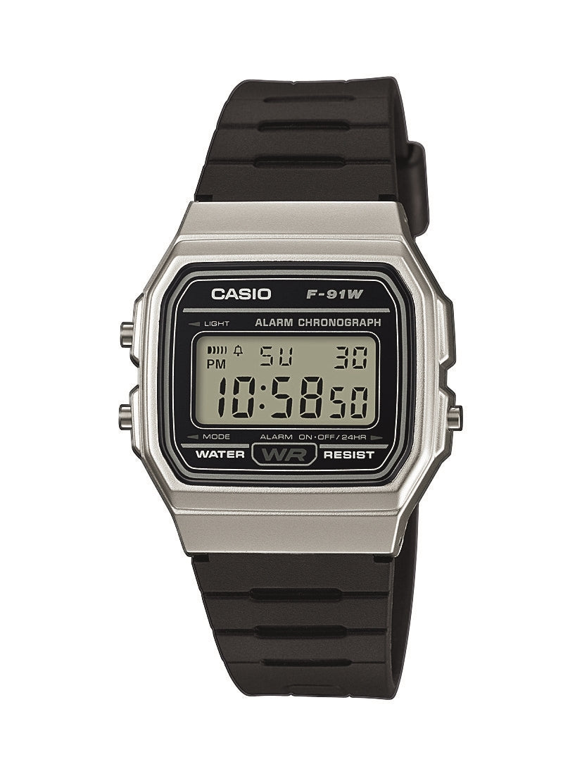Casio Collection F-91WM-7AEF Black Resin Strap Digital Watch