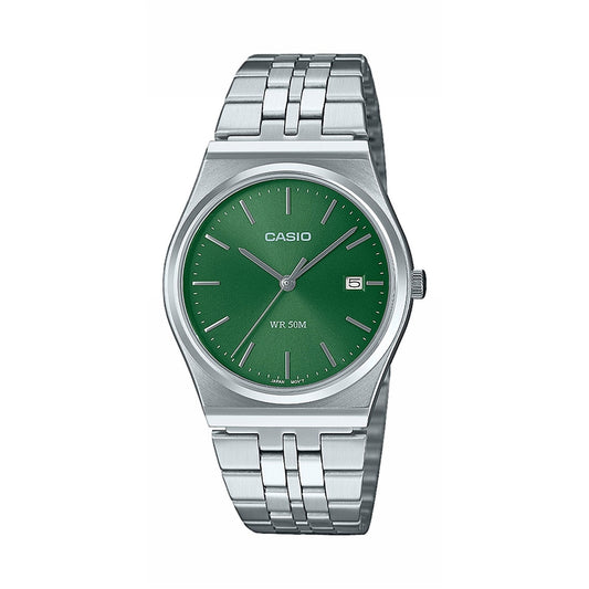 Casio Collection MTP-B145D-3AVEF Green Dial Stainless Steel Bracelet Watch