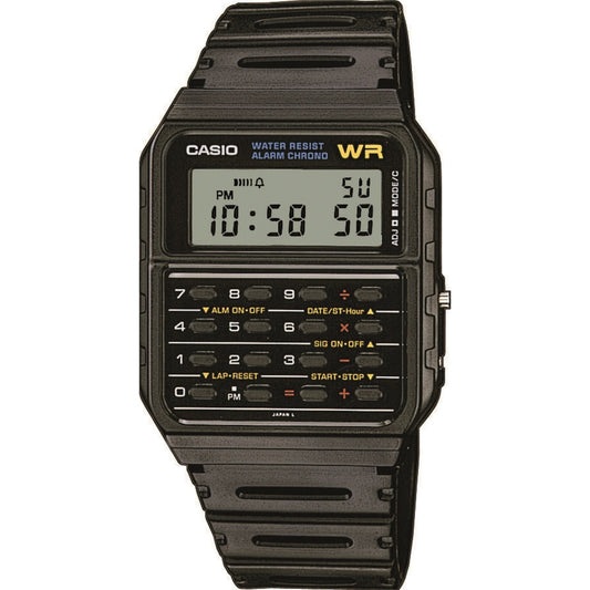 Casio Vintage CA-53W-1ER Rubber Bracelet Calculator Watch