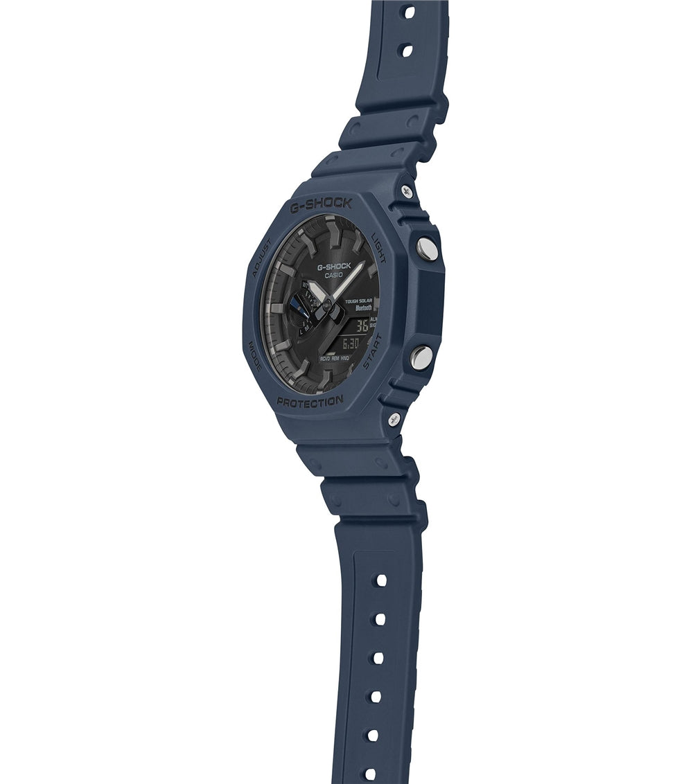 Casio G-Shock GA-B2100-2AER Blue Resin Strap Bluetooth Solar Combination Watch