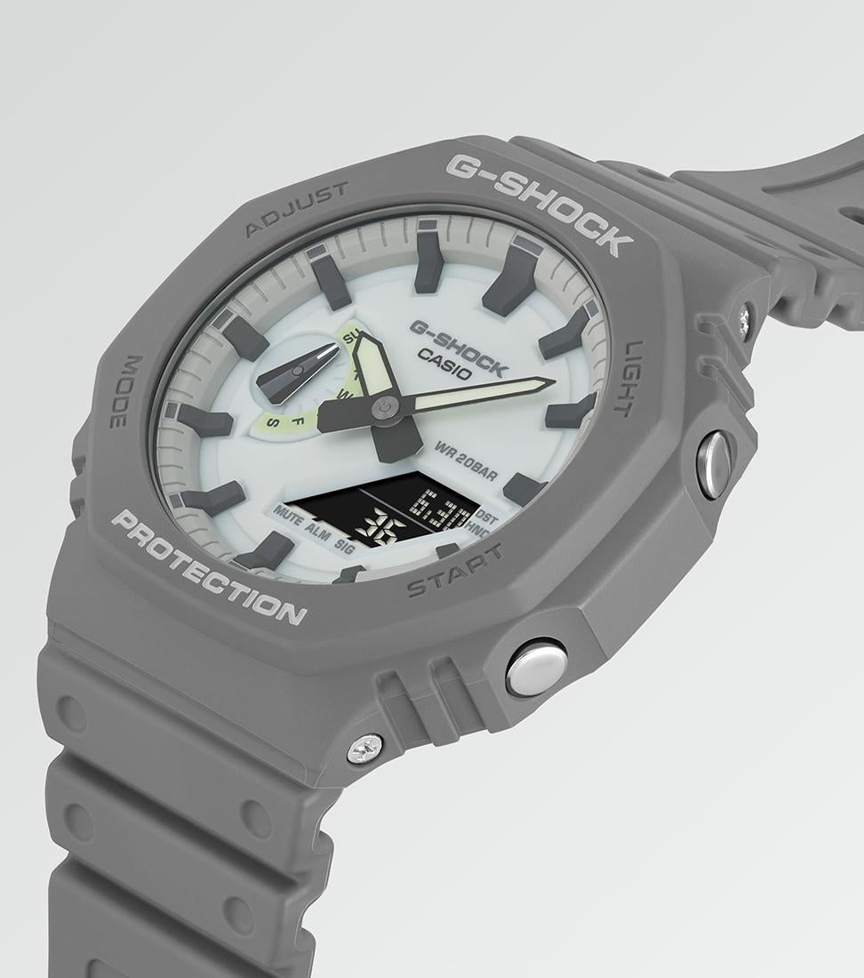 Casio G-Shock GA-2100HD-8AER Grey Resin Strap Combination Watch