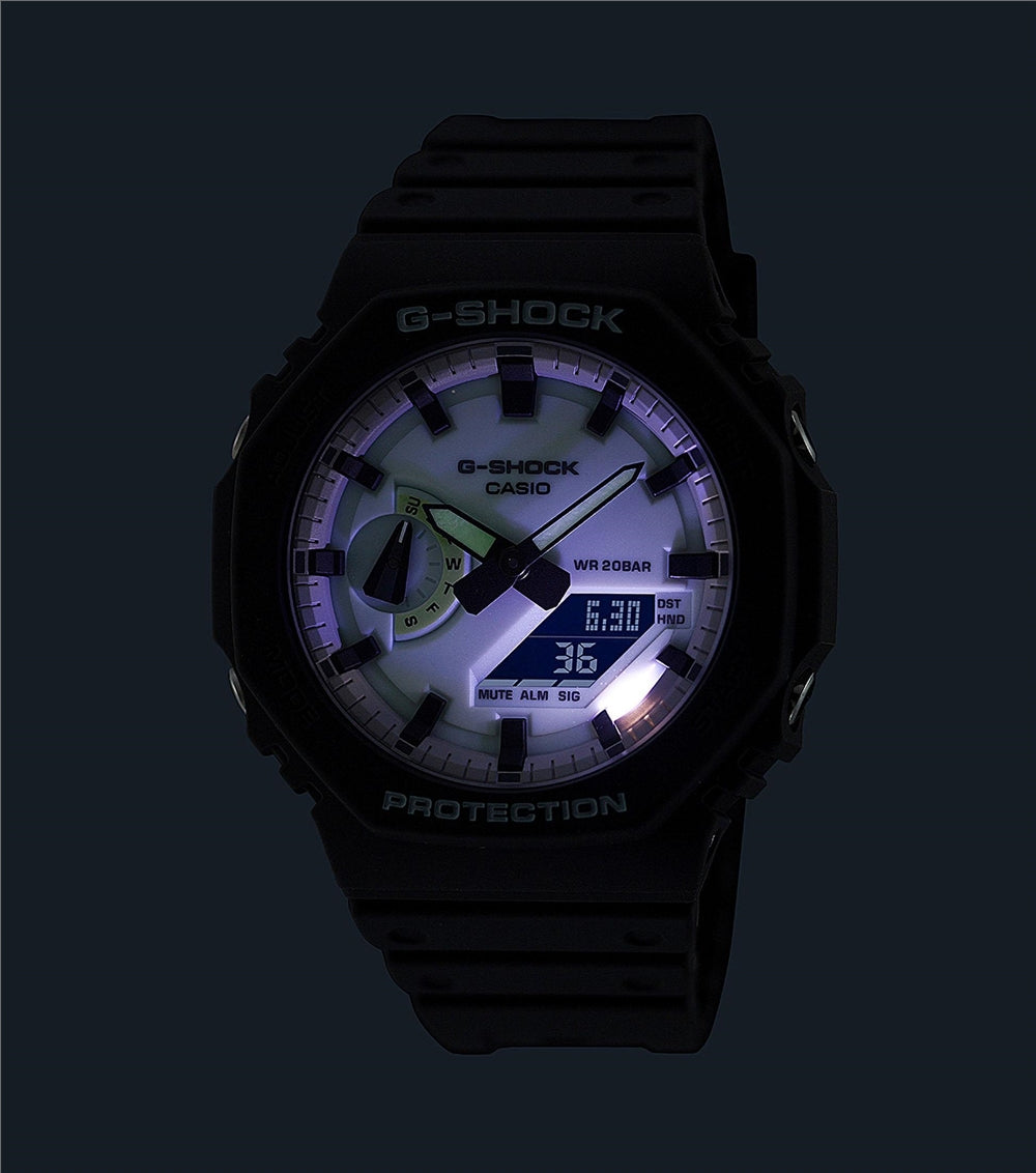 Casio G-Shock GA-2100HD-8AER Grey Resin Strap Combination Watch