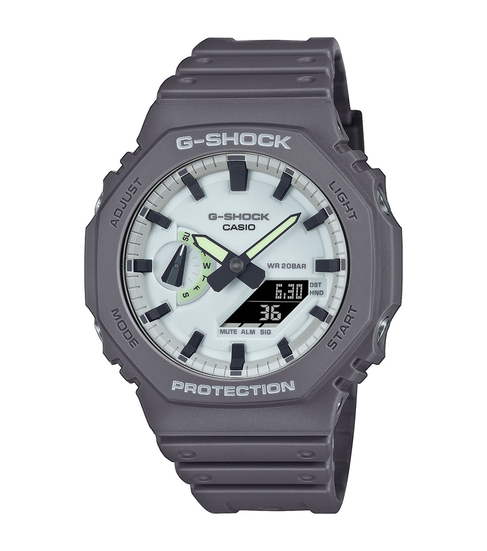 Casio G-Shock GA-2100HD-8AER Grey Resin Strap Combination Watch