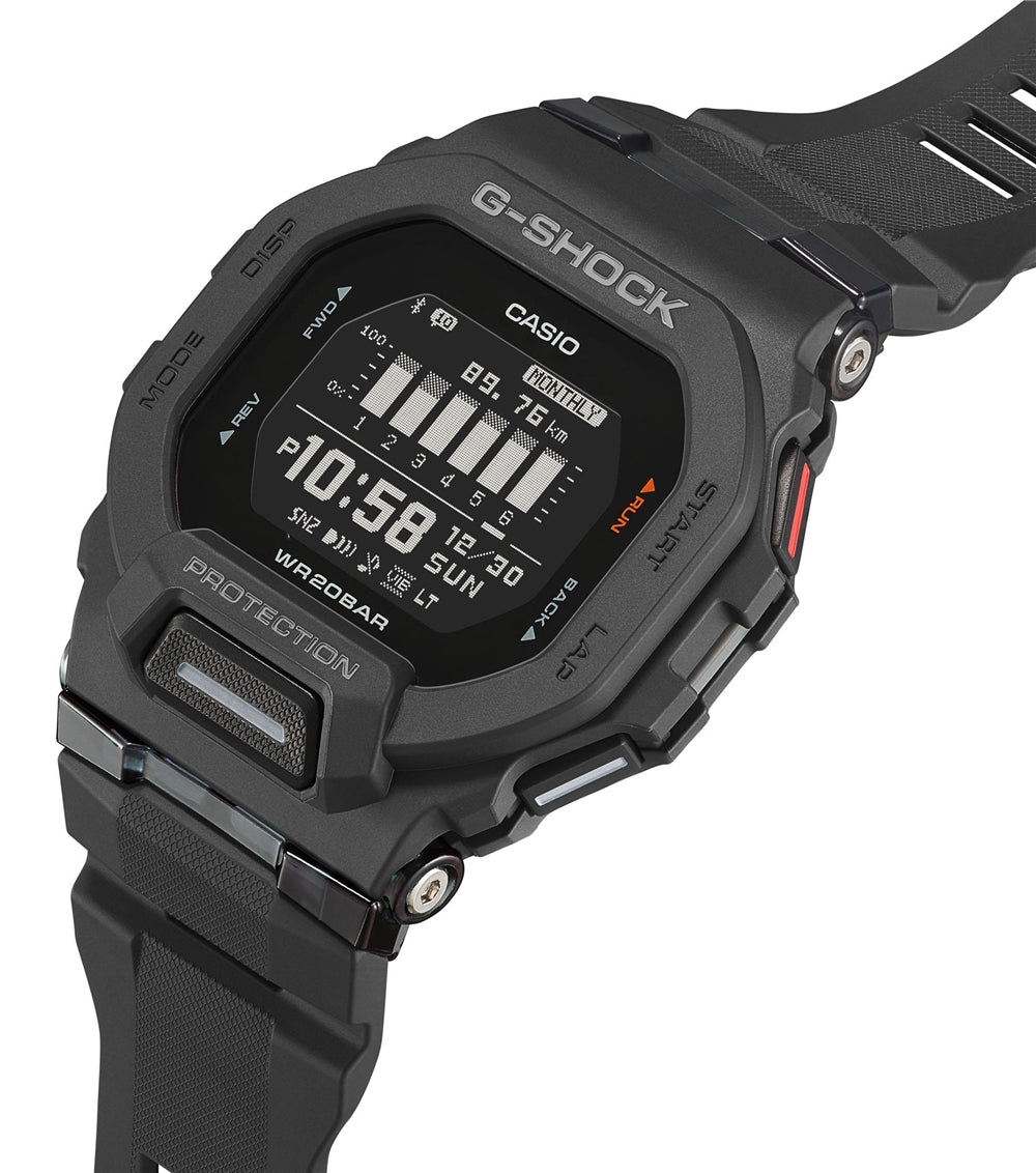 Casio G-Shock GBD-200-1ER G-SQUAD Steptracker Black Resin Strap Watch
