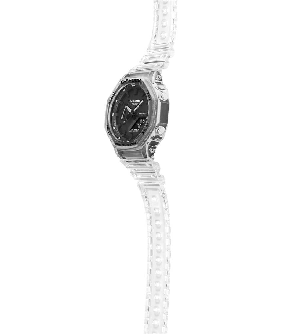 Casio G-Shock GA-2100SKE-7AER Transparent Resin Strap Combination Watch
