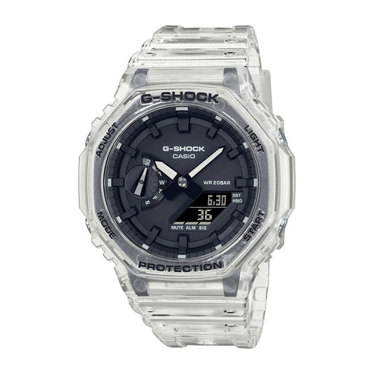 Casio G-Shock GA-2100SKE-7AER Transparent Resin Strap Combination Watch