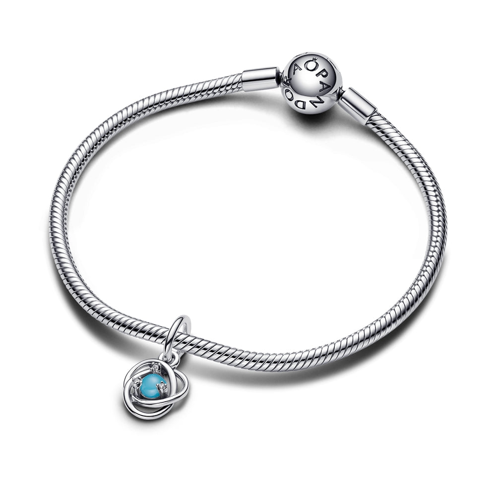 Pandora December Birthstone Eternity Circle Dangle Charm