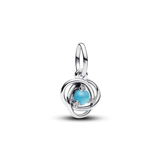 Pandora December Birthstone Eternity Circle Dangle Charm