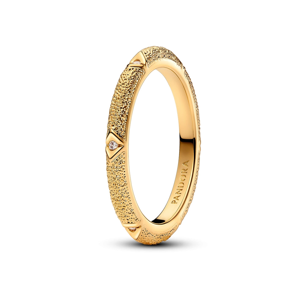 Pandora ME Texture & Stones Gold Ring