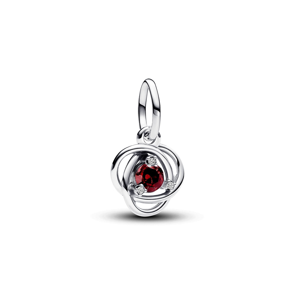 Pandora January Birthstone Eternity Circle Dangle Charm