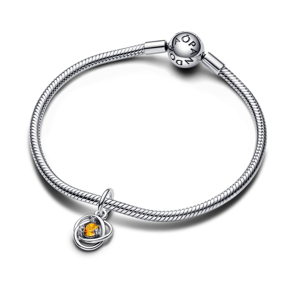 Pandora November Birthstone Eternity Circle Dangle Charm
