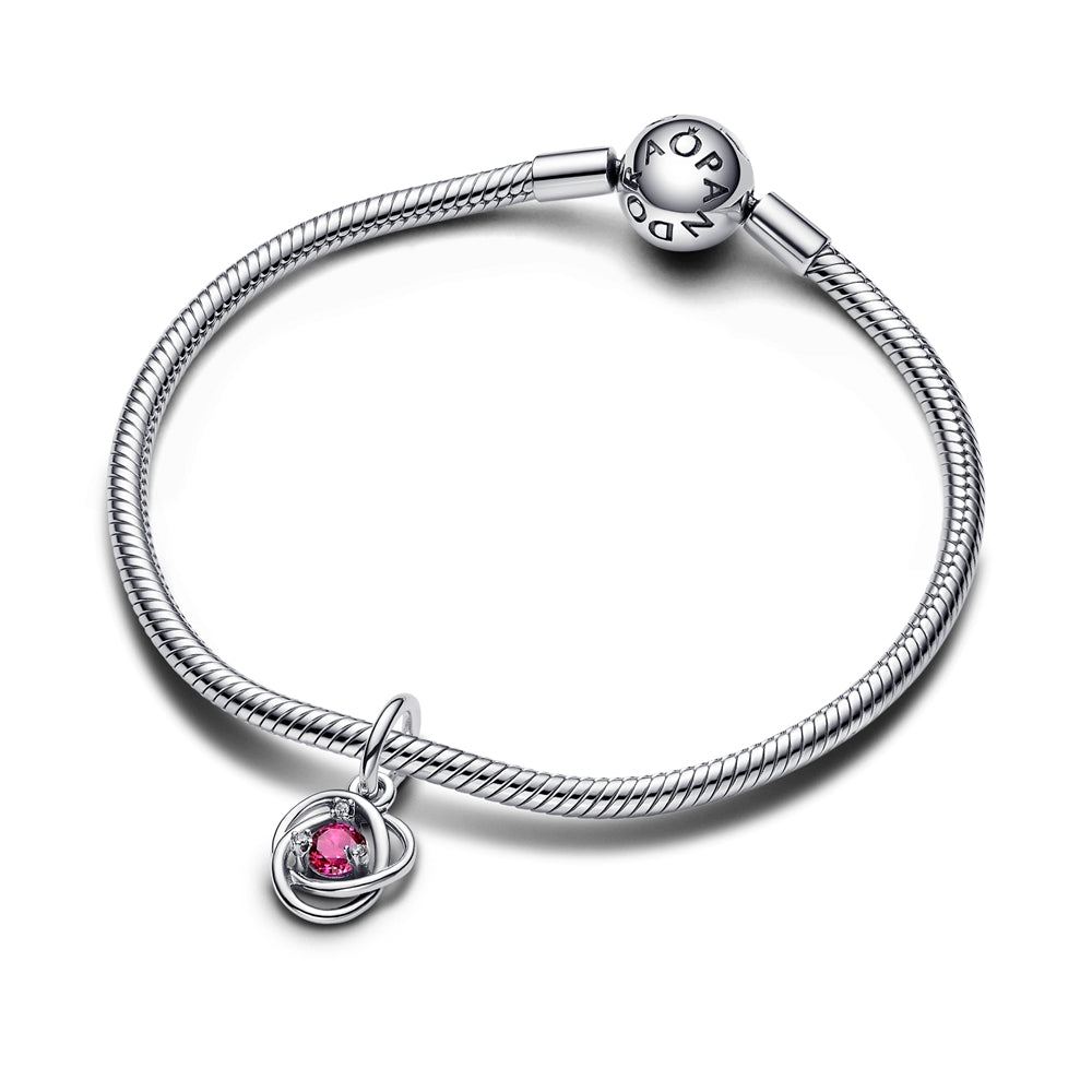 Pandora October Birthstone Eternity Circle Dangle Charm