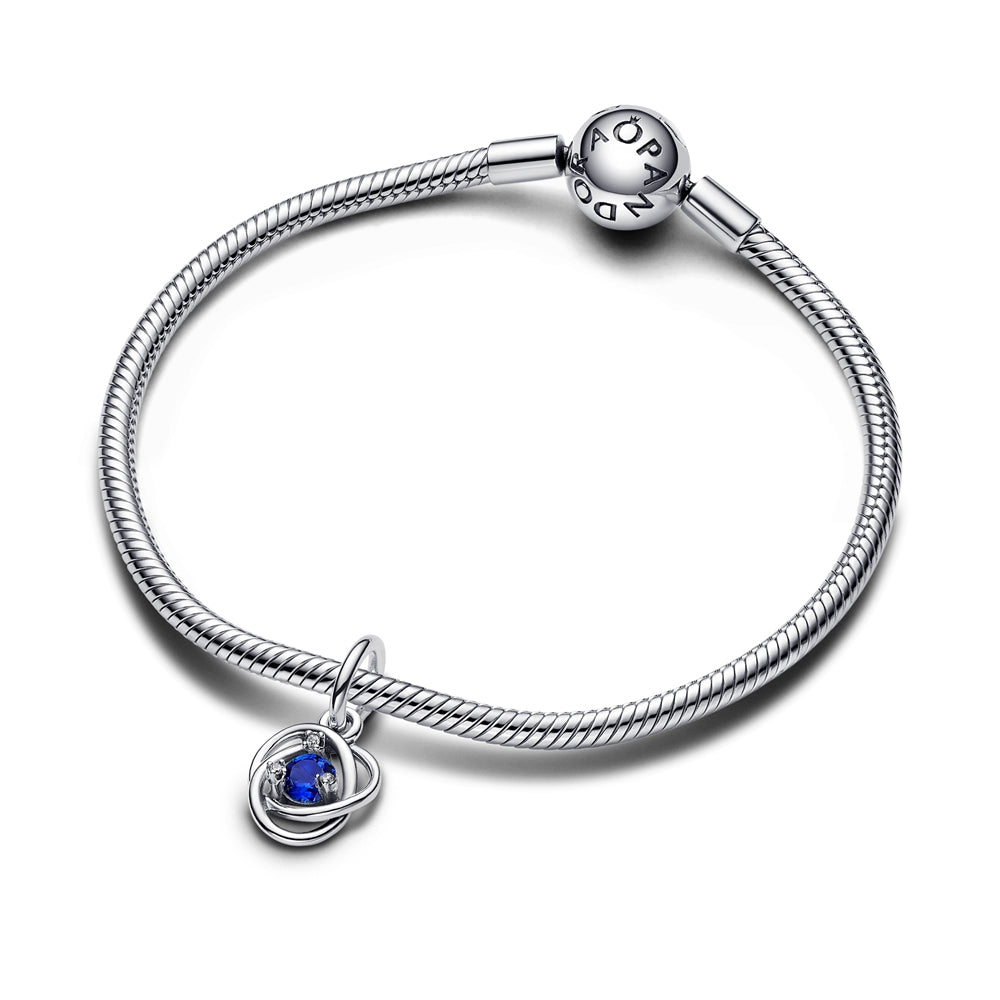 Pandora September Birthstone Eternity Circle Dangle Charm