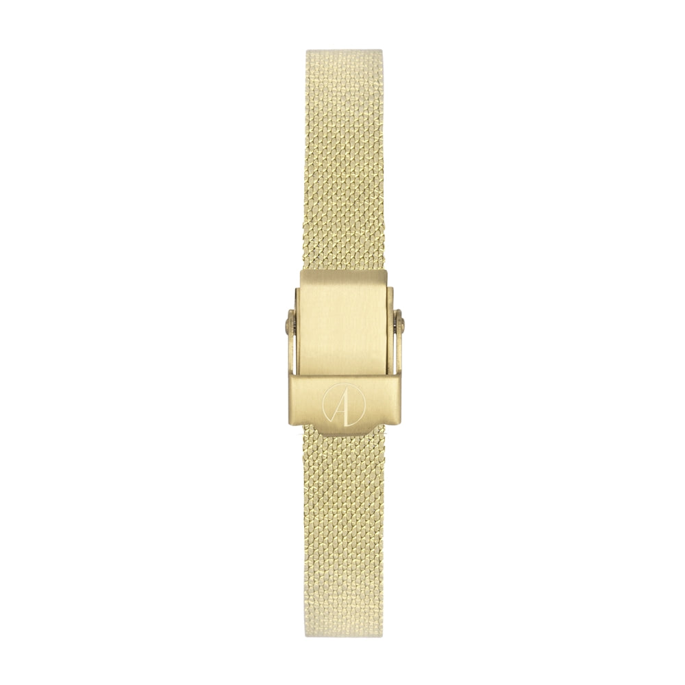 Accurist Women's Jewellery Black Dial Gold Watch