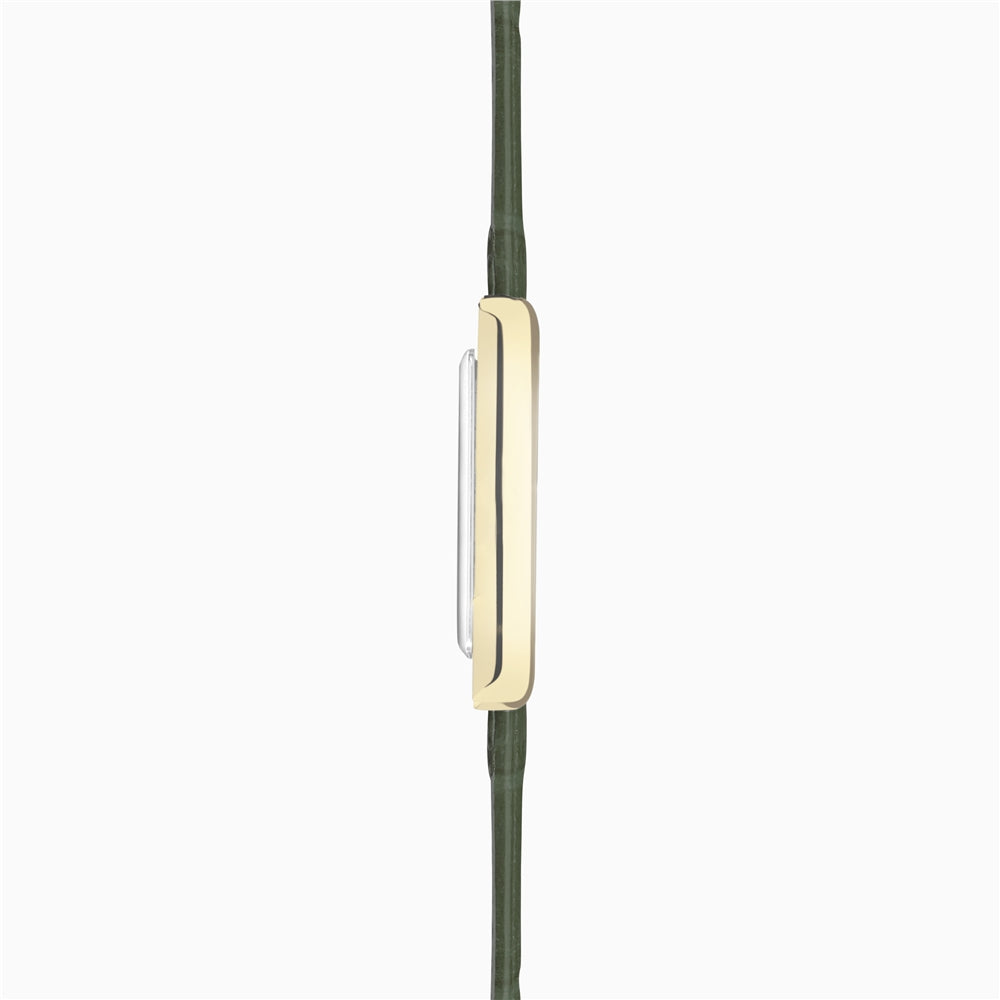 Accurist Women's Rectangle Green Leather Watch