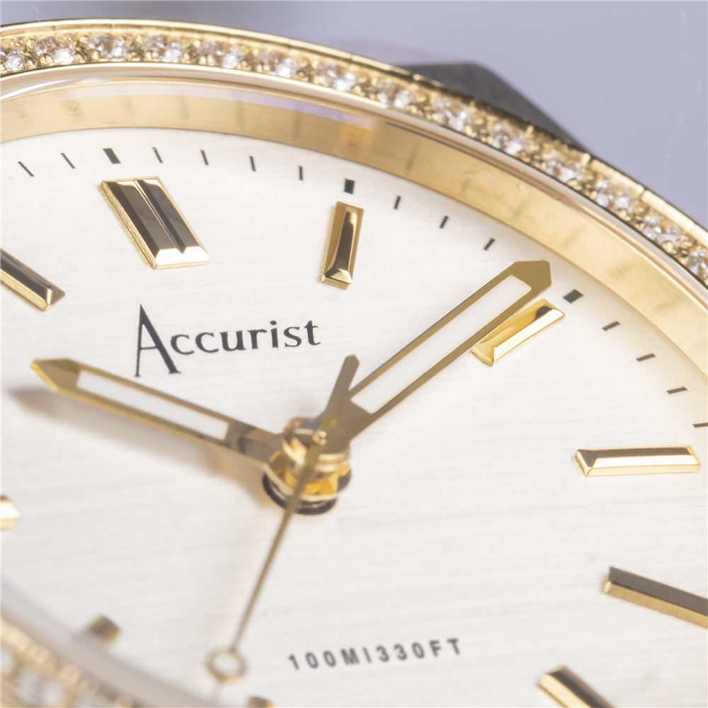 Accurist Women's Two Tone Silver Dial Watch
