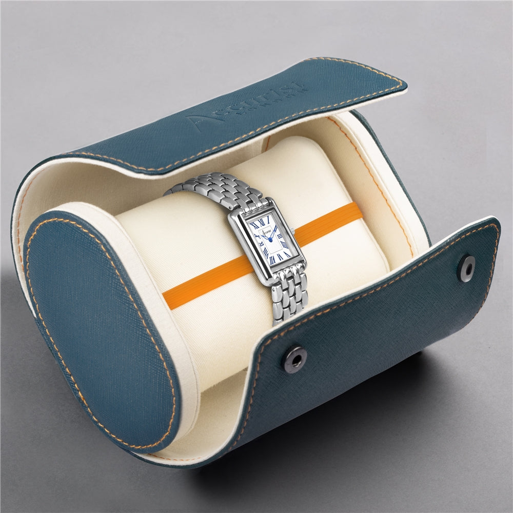 Accurist Women's Rectangle Silver White Dial Watch