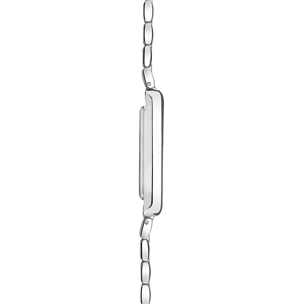Accurist Women's Rectangle Silver White Dial Watch