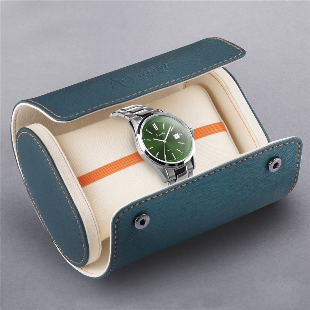 Accurist Unisex Everyday Green Dial Silver Watch