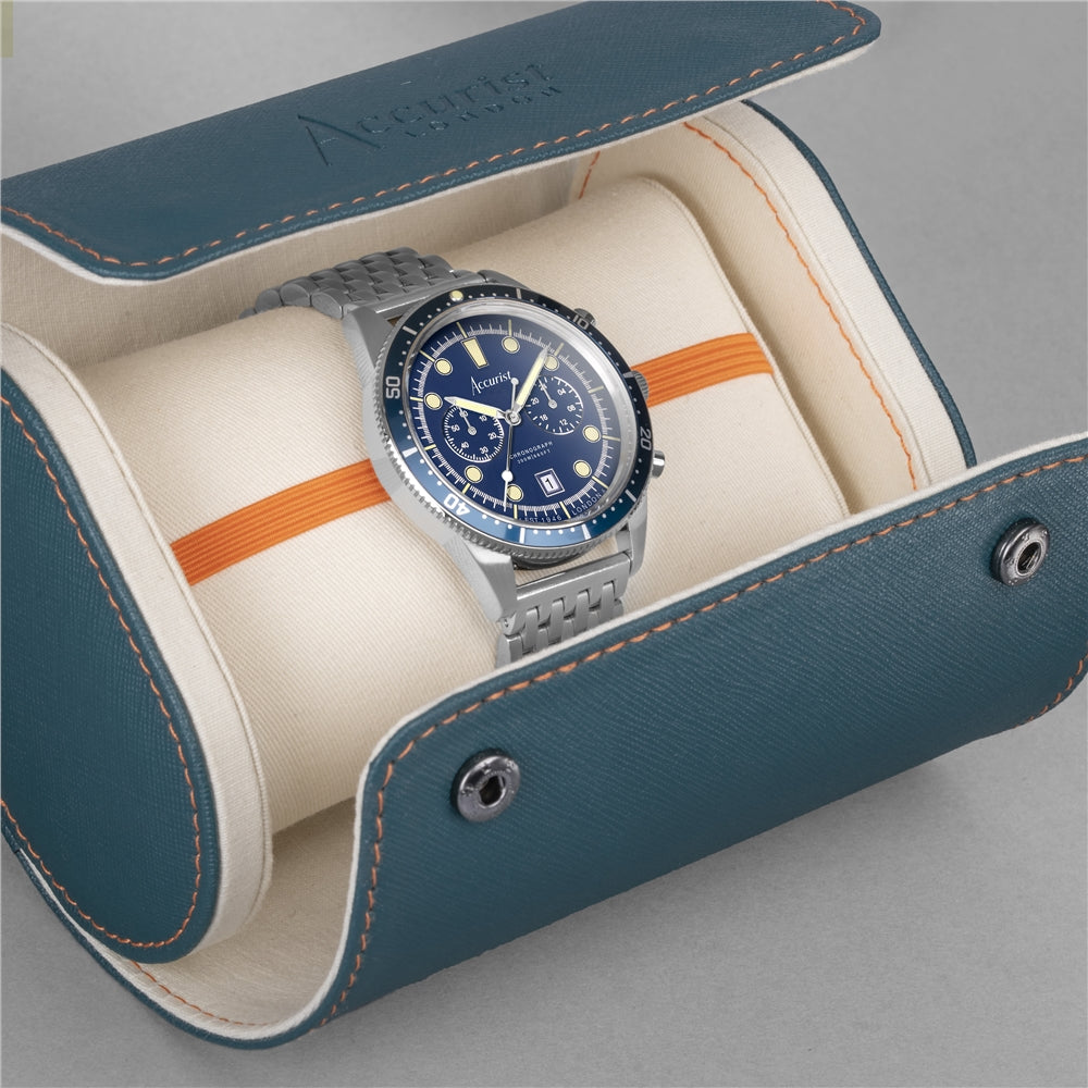Accurist Men's Dive Chronograph Windermere Blue Dial Watch