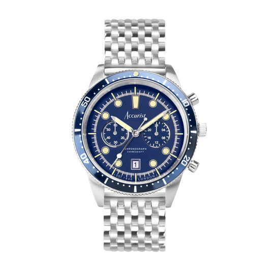 Accurist Men's Dive Chronograph Windermere Blue Dial Watch