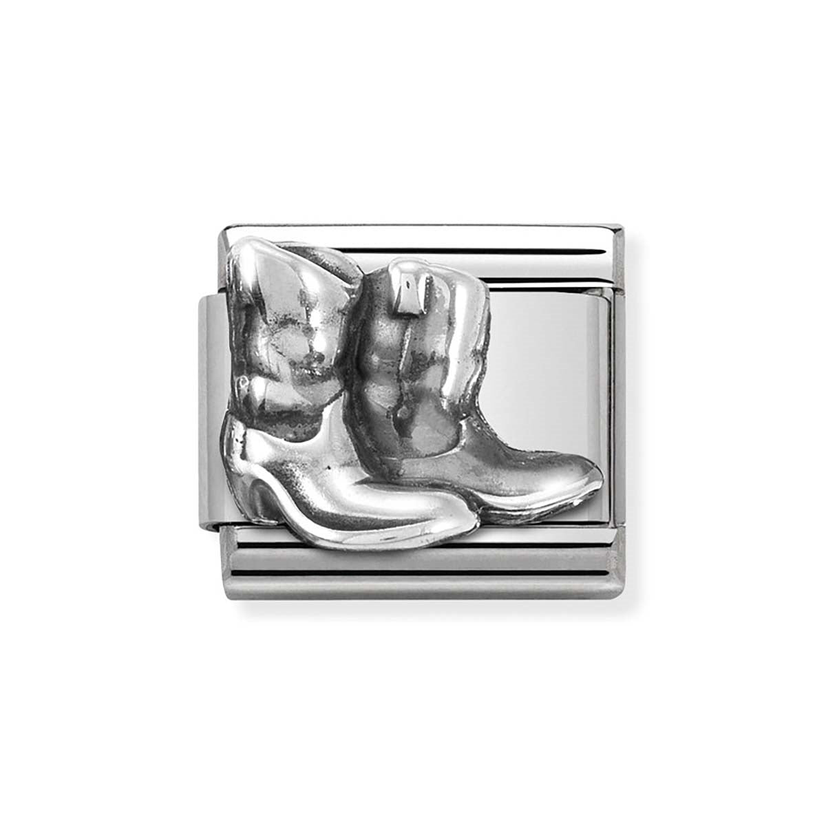 Nomination Silver Cowboy Boots Charm