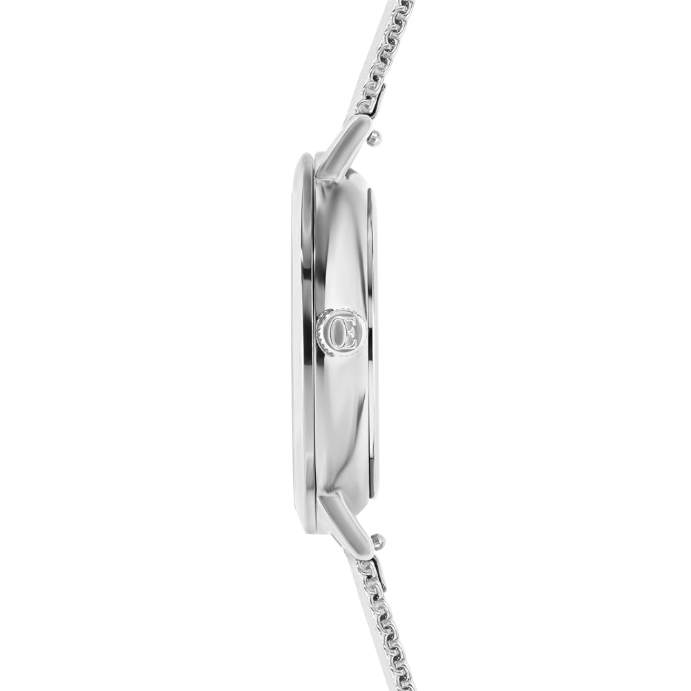 Coeur De Lion Silver Multicolour Cube Round Watch