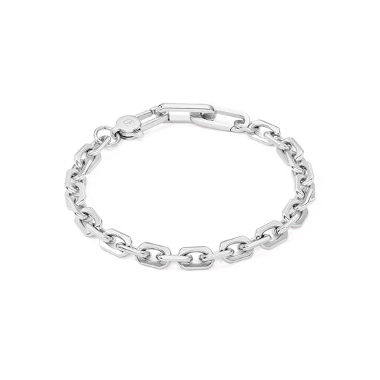 Coeur De Lion Men's Silver Stainless Steel Chain Bracelet