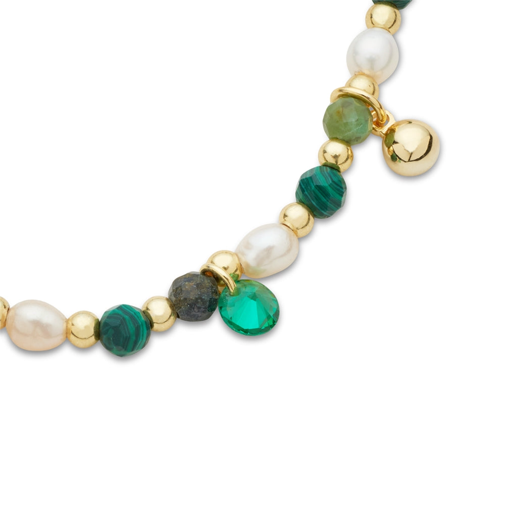 Karma Gold Green Charms Bracelets Set