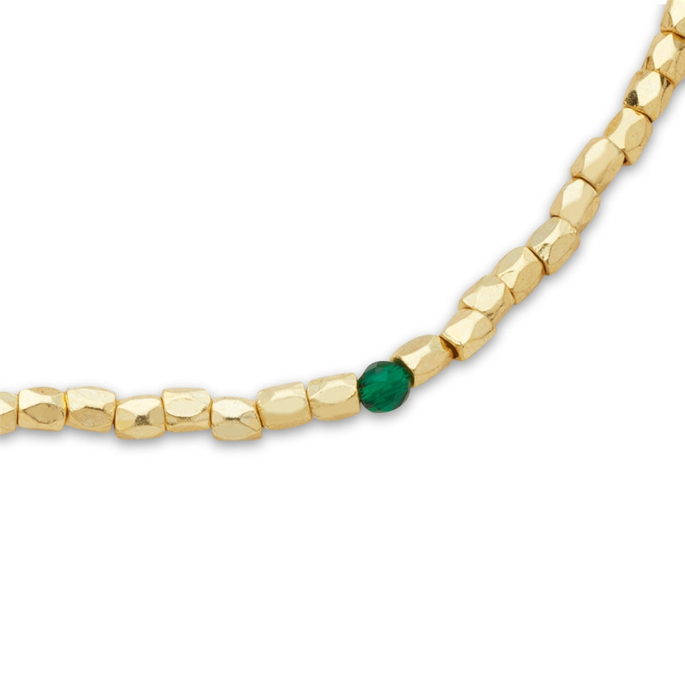 Karma Gold Green Charms Bracelets Set
