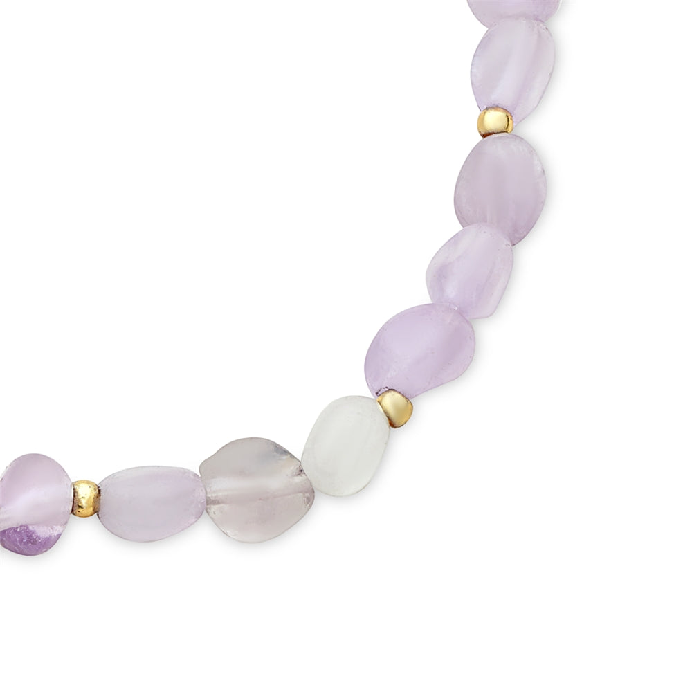 Karma Gold Purple Shell Bracelets Set