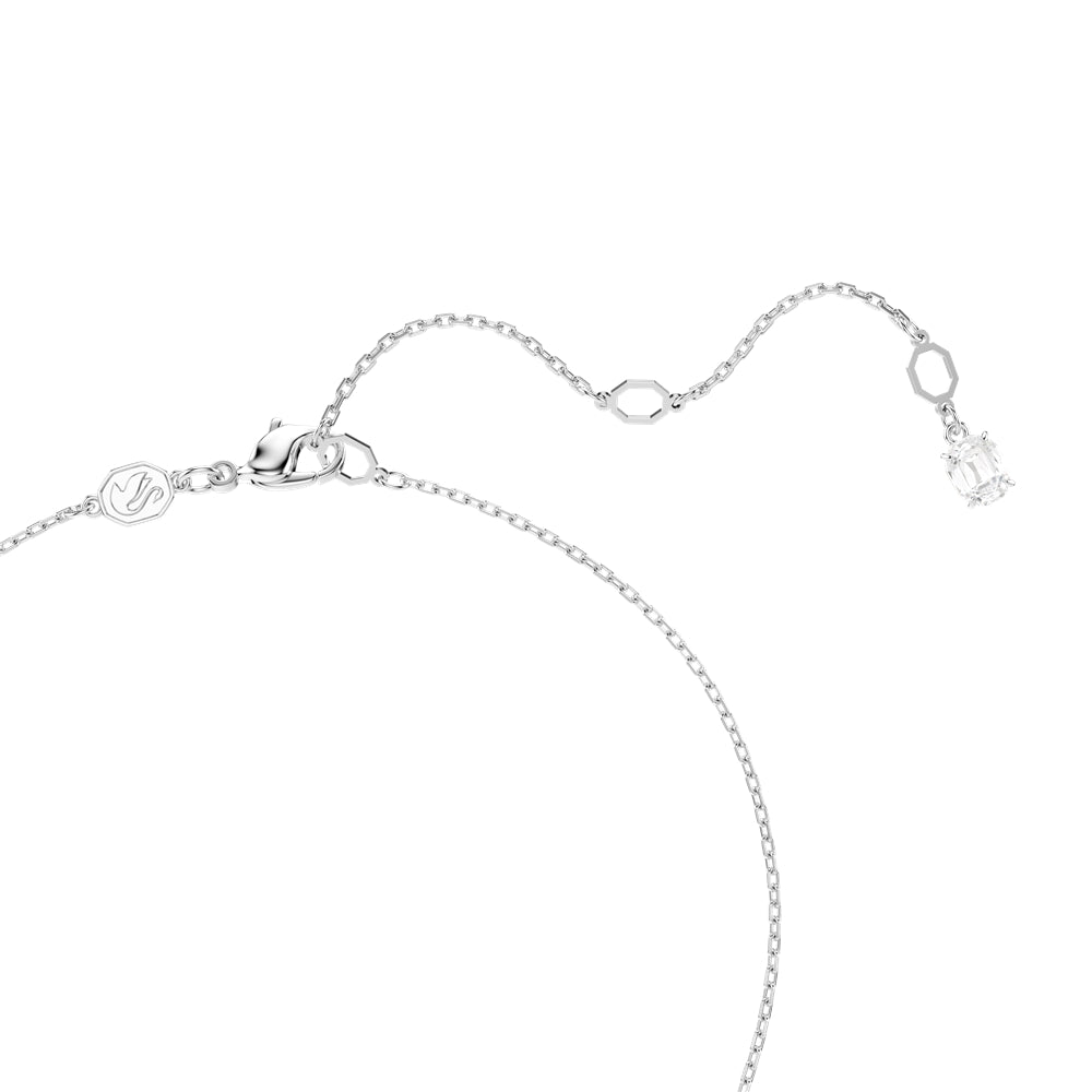 Swarovski Hyperbola Rhodium Plated Mixed Cuts Crystal Twist Pendant Necklace